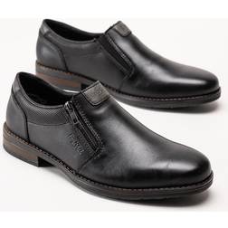 Rieker Svarta promenadloafers skinn