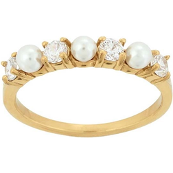 Edblad Affinity Ring - Gold/Transparent/Mother of Pearl