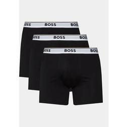 BOSS 3-Pack Power Logo Boxer Briefs, Black/white