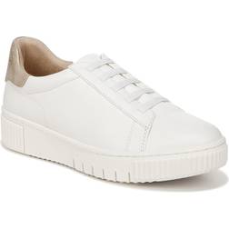 Soul Naturalizer Tia Step-In Sneaker Shoes, White Faux Leather, 10.0W Slip-On Fit, Round Toe White Faux Leather 10.0W