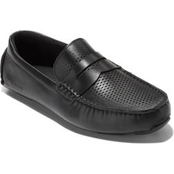 Cole Haan Men's Grand Laser Penny Driver Driving Style Loafer - Black