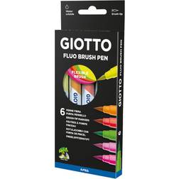 Giotto Turbo Soft Penselpenne Fluo 6-sæt