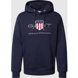Gant Men Archive Shield Hoodie Blue