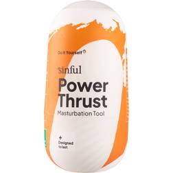 Sinful Power Thrust Masturbator Orange Orange