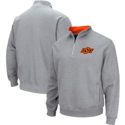 Colosseum Oklahoma State Cowboys Heathered Gray Tortugas Team Logo Quarter-Zip Jacket