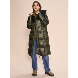 Mos Mosh Nova Down Metallic Hooded Puffer Coat, Forest Night