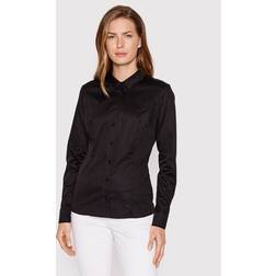 Guess Hemd W2YH41 WAF10 Schwarz Slim Fit
