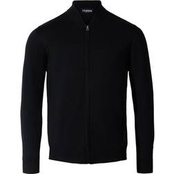 Clipper Milan Cardigan Med Merinoull - Black