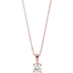 Joanli Nor HegeNor Necklace - Rose Gold/Transparent