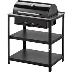 IKEA GRILLSKÄR Kolgrill, svart/rostfritt utomhus, 86x61
