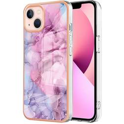MAULUND iPhone 15 Plus Plast Skal Lila Rosa Marmor