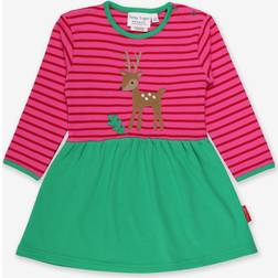 Toby Tiger Baby's Organic Fawn Applique Twirl Dress