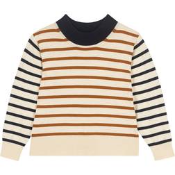 Petit Bateau Sweatshirt LOGGIA in weiß/gelb/blau mehrfarbig