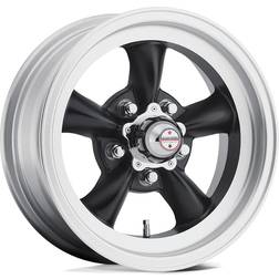 American Racing VN105 Torq Thrust D Satin Black Machined Lip 6X15
