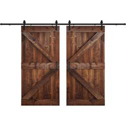Coast Sequoia Coast Sequoia 48in/60in/72in/76in/84in Pine Double Hardware Kit Sliding Door (x84")
