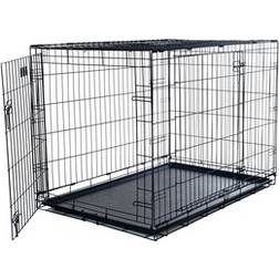 2 Door Large Metal Dog Cage Crate Divider Wall 25in