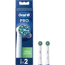 Oral-B B CrossAction White Toothbrush Head Pack of 2 Counts