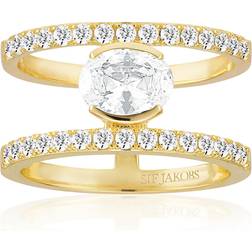 Sif Jakobs Ellisse Carezza Grande ring SJ-R2358-CZ-YG