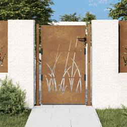 Homie Garden Gate 105 x 130 cm Corten Steel Grass Design