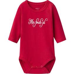 Name It Baby First Christmas Body - Jester Red