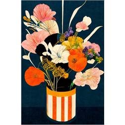 Pelcasa Flowers At Night Poster 30x40cm