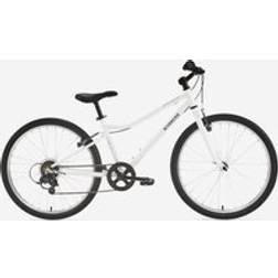 Btwin 24-inch Robust 6-speed Hybrid White Kids Bike