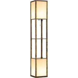 Homcom Shelf with Floor Lamp