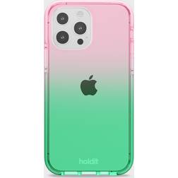 Holdit Mobilskal Seethru Gradient Grass Green/Bright Pink iPhone 13 Pro