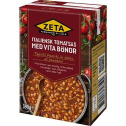 Zeta Tomatsås med Vita Bönor 390g