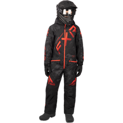 FXR CX Monosuit Youth Black Camo-Red Fade 14 (14)