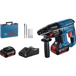 Bosch Bosch professional gbh 18v-21 akku-bohrhammer blau/schwarz, 18v Schwarz