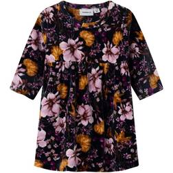 Name It Restanne Velor Dress - India Ink (13223377)