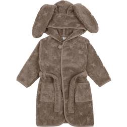 Müsli Bathrobe with Bunny Ear - Cashew