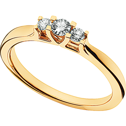 Scrouples Zoya Ring - Gold/Diamonds