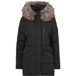 Hollies Wilma Long Jacket Black/Natural