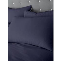 Catherine Lansfield Brushed Cotton' Pair Pillow Case Blue