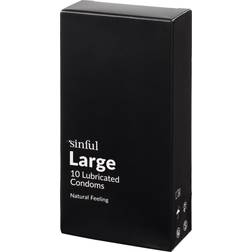 Sinful Large Condoms 10 st Clear Clear