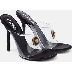 Versace Transparent Medusa Heeled Sandals 2T04V-Trasparent Bla IT