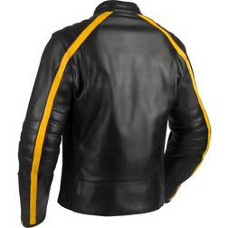 Segura Formula Leather Jacket - Black/Yellow