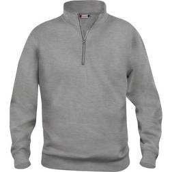 Clique Basic Half Zip Sweatshirt - Grey Melange