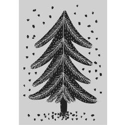 Pelcasa Pine Tree Black Plakat 70x100cm