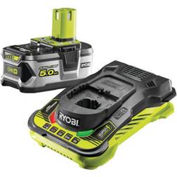 Ryobi Ryobi One 5.0A Fast Lithium Charger & 5Ah Battery 18V Rc18150-150
