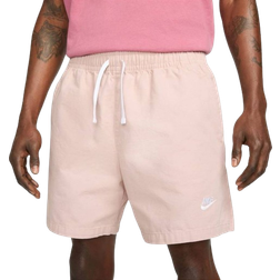 Nike Club Men's Woven Washed Flow Shorts - Pink Oxford/White