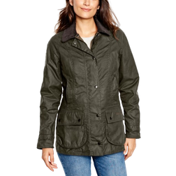 Women's Barbour Classic Beadnell Jacket Olive Waxed Cotton