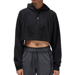 Nike Jordan Sport Women's Cropped Sweatshirt - Black/Stealth