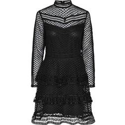 Y.A.S Alberta LS New Lace Dress - Black