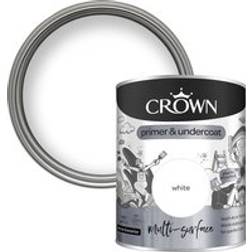Crown Multi Surface Primer & Undercoat Metal Paint White 0.75L