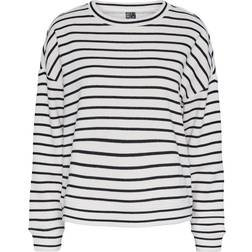Pieces Pcchilli Sweatshirt Vit