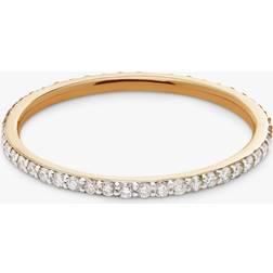 Monica Vinader 14ct Yellow Gold Diamond Eternity Ring, Gold
