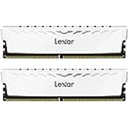 LEXAR THOR DDR4 RAM 32 GB kit 16 GB x 2 3600 MHz, DRAM 288-Pin UDIMM Desktop Memory, XMP 2.0 Högpresterande Datorminne, CL18-22-22-42, 1.35V LD4BU016G-R3600GDWG